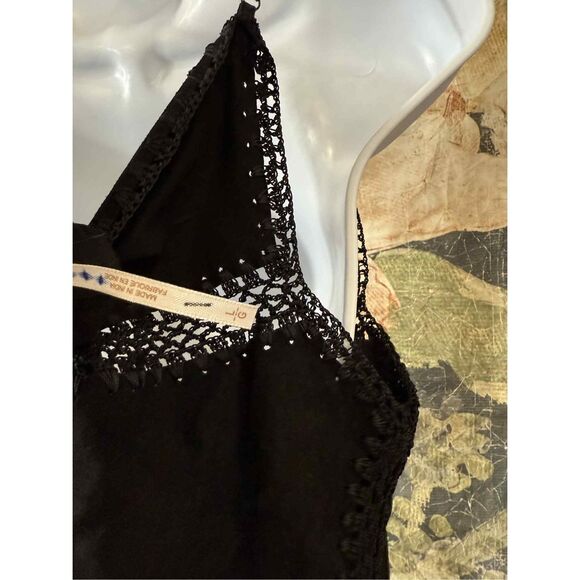 Free People Goat Suede Frill Top Size L - Picture 4 of 4